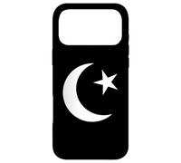 Custodia per iPhone 17 Pro Max Simbolo bianco dell'Islam Crescent Moon e Star Minimalist