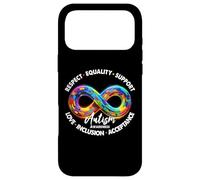 Custodia per iPhone 17 Pro Max Simbolo dell'infinito Autismo Consapevolezza Rispetto