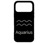 Custodia per iPhone 17 Pro Max Simbolo zodiacale Acquario Segno astrologico minimo