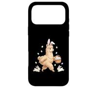 Custodia per iPhone 17 Pro Max Simpatico coniglietto pasquale con uova, design stravagante con lama