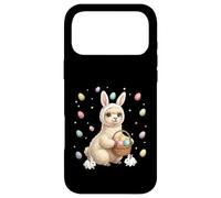 Custodia per iPhone 17 Pro Max Simpatico coniglietto pasquale con uova, design stravagante con lama