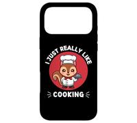 Custodia per iPhone 17 Pro Max Simpatico scoiattolo I Just Really Like Cooking Kawaii Estetica