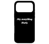 Custodia per iPhone 17 Pro Max Simple Funny gym workout quote My Everything Hurts