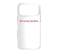 Custodia per iPhone 17 Pro Max Simple Funny gym workout quote My Knee Hurts