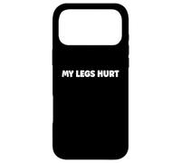 Custodia per iPhone 17 Pro Max Simple Funny gym workout quote My Legs Hurt