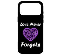Custodia per iPhone 17 Pro Max Simple purple quote alzheimer's love never forgets