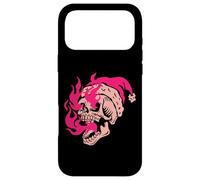 Custodia per iPhone 17 Pro Max Skeleton Fire Skull Christmas Badass