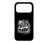 Custodia per iPhone 17 Pro Max Skeleton Galleon Rise Ghost Ship - Grey Scale - Pirate Ship