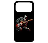 Custodia per iPhone 17 Pro Max Skeleton Guitar Guy Rock And Roll Band Rock On