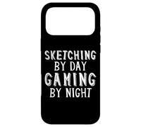 Custodia per iPhone 17 Pro Max Sketching By Day Gaming By Night Digital Artist Gamer Art