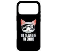 Custodia per iPhone 17 Pro Max Ski Goggles Skiing Snowboarding The Meowtains Are Calling