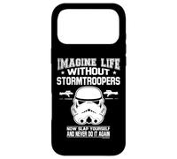 Custodia per iPhone 17 Pro Max Slogan Imagine Life Without Stormtroopers Now Slap Yourself