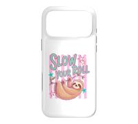 Custodia per iPhone 17 Pro Max Slow Your Roll Bradipo Appeso Rilassante Animale