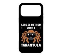Custodia per iPhone 17 Pro Max Small Spider quote funny Life is better with a tarantula