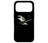 Custodia per iPhone 17 Pro Max Smoky Jazz Man Minimal Face Portrait Estetica