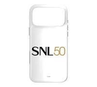 Custodia per iPhone 17 Pro Max SNL 50 Chest Logo Black And Gold Saturday Night Live