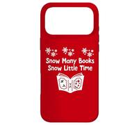 Custodia per iPhone 17 Pro Max Snow Many Books Snow Little Time Reading Christmas Book Club