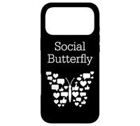 Custodia per iPhone 17 Pro Max Social Butterfly Networking Connessione ai social media