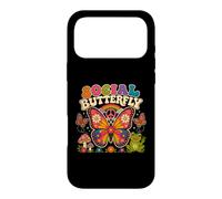 Custodia per iPhone 17 Pro Max Sociale Farfalla Hippie Fiore Potenza Pace Vibes Ragazze Felice