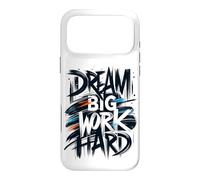 Custodia per iPhone 17 Pro Max Sogno Grande Lavoro Hard Graffiti Street Tipografia