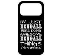 Custodia per iPhone 17 Pro Max Solo Kendall Here Doing Kendall Things Nome
