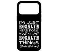 Custodia per iPhone 17 Pro Max Solo Rosalyn Here Doing Rosalyn Things Nome