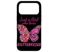 Custodia per iPhone 17 Pro Max Solo una ragazza che ama le farfalle metà fiori farfalla
