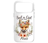 Custodia per iPhone 17 Pro Max Solo una ragazza che ama volpi e fiori per ragazze amanti della volpe