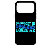 Custodia per iPhone 17 Pro Max Somebody in England Loves Me Modern Boho Vibe