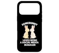 Custodia per iPhone 17 Pro Max Somebunny ama essere un coniglietto pasquale di social media manager