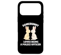Custodia per iPhone 17 Pro Max Somebunny ama essere un poliziotto carino coniglietto pasquale