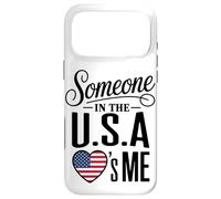 Custodia per iPhone 17 Pro Max Someone In The U S A Loves Me Heart Flag