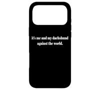 Custodia per iPhone 17 Pro Max Sono io e il mio bassotto contro il mondo canino