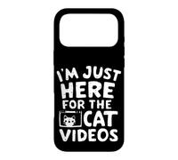 Custodia per iPhone 17 Pro Max Sono qui solo per i video di gatti Meme divertenti su Internet Cat