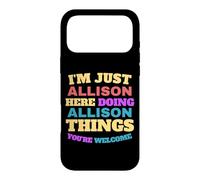 Custodia per iPhone 17 Pro Max Sono solo Allison che fa Allison Cose Sei il benvenuto