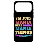 Custodia per iPhone 17 Pro Max Sono solo Maria che fa Maria Cose Sei il benvenuto