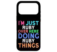 Custodia per iPhone 17 Pro Max Sono solo Ruby qui a fare Ruby Things Ruby