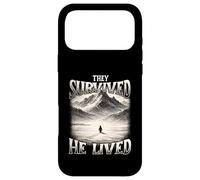 Custodia per iPhone 17 Pro Max Sono sopravvissuti Ha vissuto - Trending Nihilist Penguin Meme