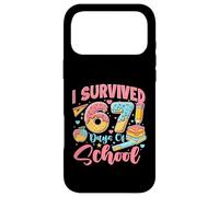 Custodia per iPhone 17 Pro Max Sono sopravvissuto a 67 giorni di scuola - Sei sette studenti meme