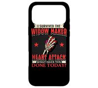 Custodia per iPhone 17 Pro Max Sono sopravvissuto all"arresto cardiaco di attacco cardiaco di Widow Maker