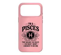 Custodia per iPhone 17 Pro Max Sono un Pesci I Make The Rules Divertente Segno Zodiacale Compleanno