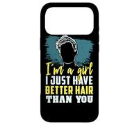 Custodia per iPhone 17 Pro Max Sono una ragazza ho solo capelli migliori di te orgoglio per capelli corti