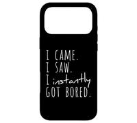 Custodia per iPhone 17 Pro Max Sono venuto. Ho visto. Mi sono subito annoiato