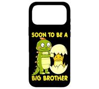 Custodia per iPhone 17 Pro Max SOON TO BE A BIG BROTHER DINOSAUR T Rex Toddler Padre Papà