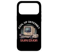 Custodia per iPhone 17 Pro Max Sopravvissuto a Internet dial-up Divertente Amante dei