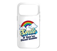 Custodia per iPhone 17 Pro Max Sorridi se sei morto dentro divertente sarcastico pessimista bavaglio