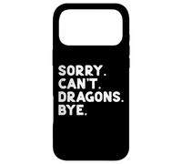 Custodia per iPhone 17 Pro Max Sorry Cant Dragons Bye Funny Saying Fantasy Uomini Donne Bambini