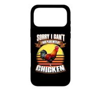 Custodia per iPhone 17 Pro Max Sorry I Can't I Have Plans With My Chicken Funny Animal