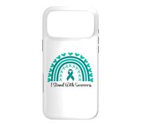 Custodia per iPhone 17 Pro Max Sostengo i sopravvissuti alla consapevolezza delle aggressioni sessuali Boho Rainbow