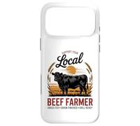 Custodia per iPhone 17 Pro Max Sostieni il tuo allevatore locale di manzo - Black Angus